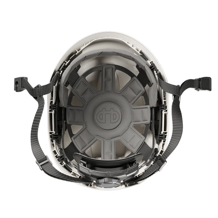 Hellberg Sector Safety Helmet (by Snickers) Micro Peak Wheel Ratchet Non-Vented | White | 32402-001