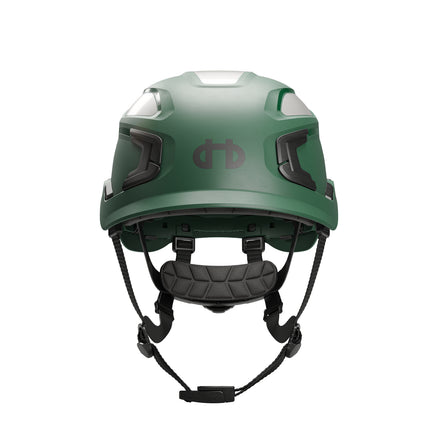 Hellberg Sector Safety Helmet (by Snickers) Micro Peak Wheel Ratchet Non-Vented | Green | 32404-001