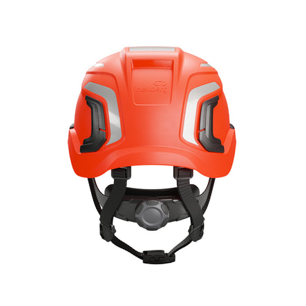 Hellberg Sector Safety Helmet (by Snickers) Micro Peak Wheel Ratchet Non-Vented | Orange | 32406-001