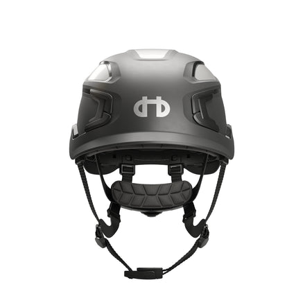 Hellberg Sector Safety Helmet (by Snickers) Micro Peak Wheel Ratchet Non-Vented | Grey | 32410-001