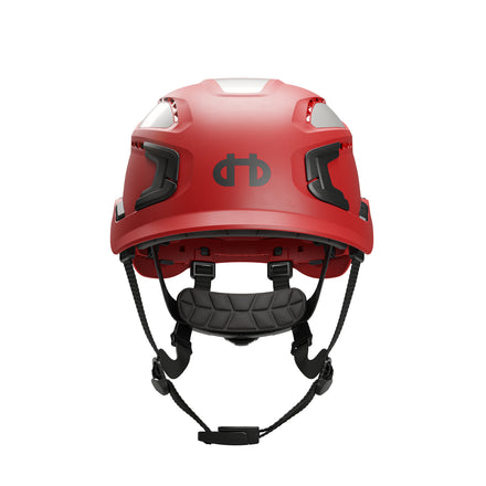 Hellberg Sector Safety Helmet (by Snickers) Micro Peak Wheel Ratchet Vented | Red | 32508-001