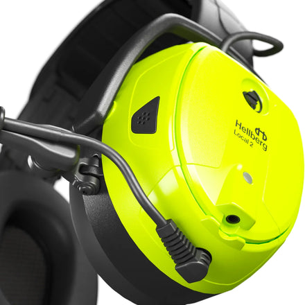 Hellberg Local 2 Headband Style Group Comms Bluetooth Active Listening Ear Defenders - SNR 30 | 85002-001 (by Snickers)