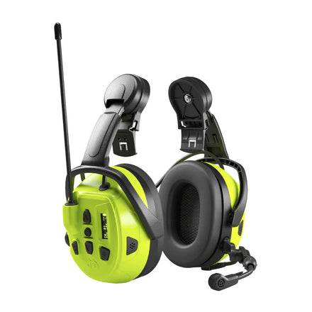 Hellberg Local 2 Helmet Mounted Group Comms & Bluetooth Active Listening Ear Defenders - SNR 30 | 85102-001 (by Snickers)