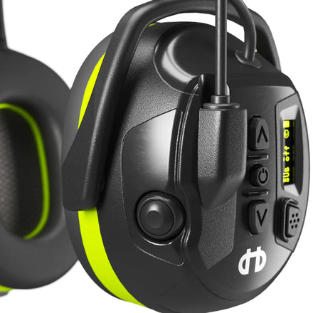 Hellberg Local 446 Headband Style Comms Bluetooth Active Listening Ear Defenders - SNR 30 | 85001-001 (by Snickers)