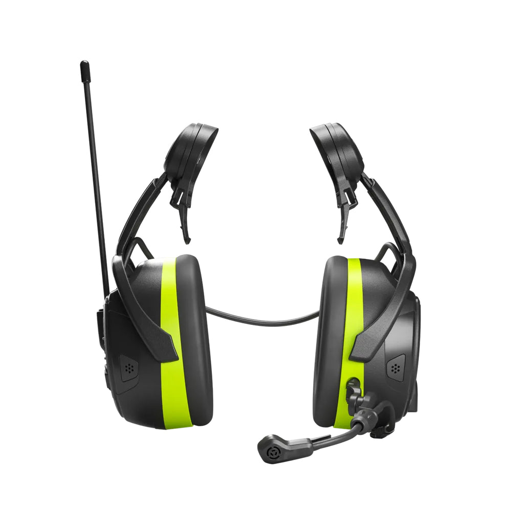 Hellberg Local 446 Helmet Mounted Comms & Bluetooth Active Listening Ear Defenders - SNR 30 | 85101-001 (by Snickers)