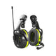 Hellberg Local 446 Helmet Mounted Comms & Bluetooth Active Listening Ear Defenders - SNR 30 | 85101-001 (by Snickers)