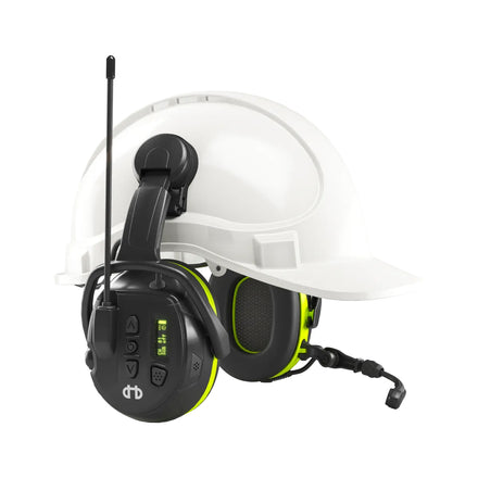 Hellberg Local 446 Helmet Mounted Comms & Bluetooth Active Listening Ear Defenders - SNR 30 | 85101-001 (by Snickers)