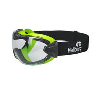 Hellberg Neon Plus Clear Endurance Anti-Fog & Anti-Scratch Safety Goggles | 25045-001 (by Snickers)