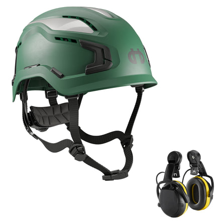 Hellberg Sector Ear Defenders Vented Hard Hat Kit
