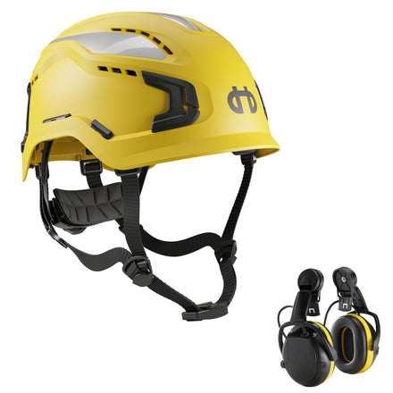 Hellberg Sector Ear Defenders Vented Hard Hat Kit