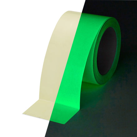 Heskins H8101 - Egress Glow In The Dark Marking Tape - 10m Roll