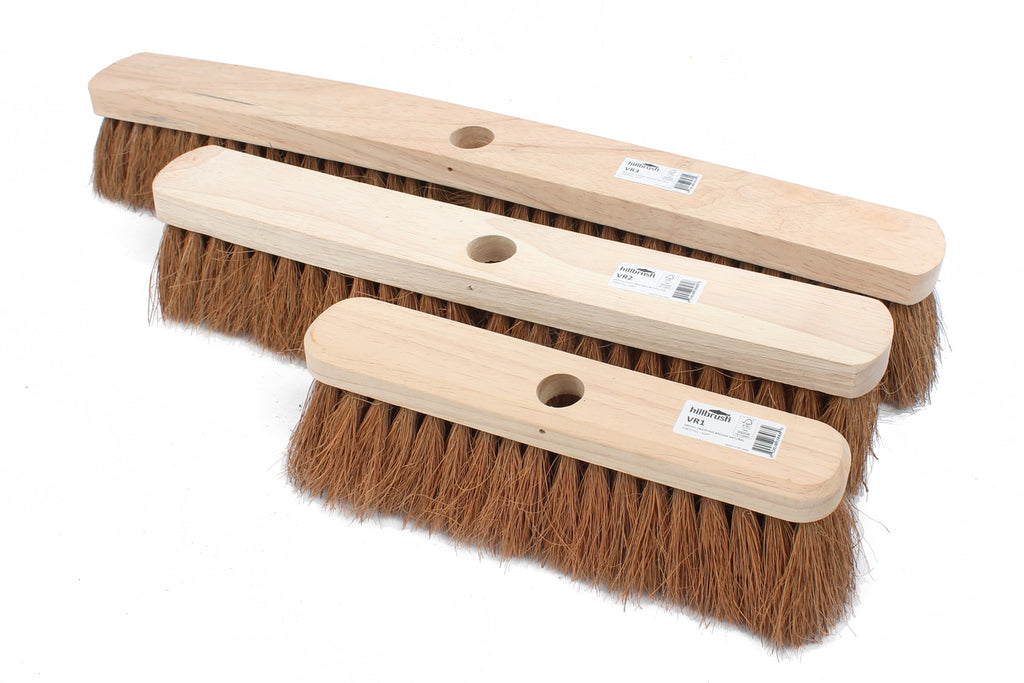 Hillbrush 275mm Contract Soft Sweeping Broom Coco Fibre