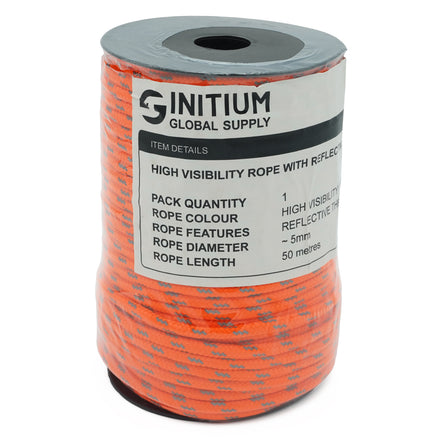 Hi-Vis Multi-Purpose Reflective Site & Cone Rope 50 metre