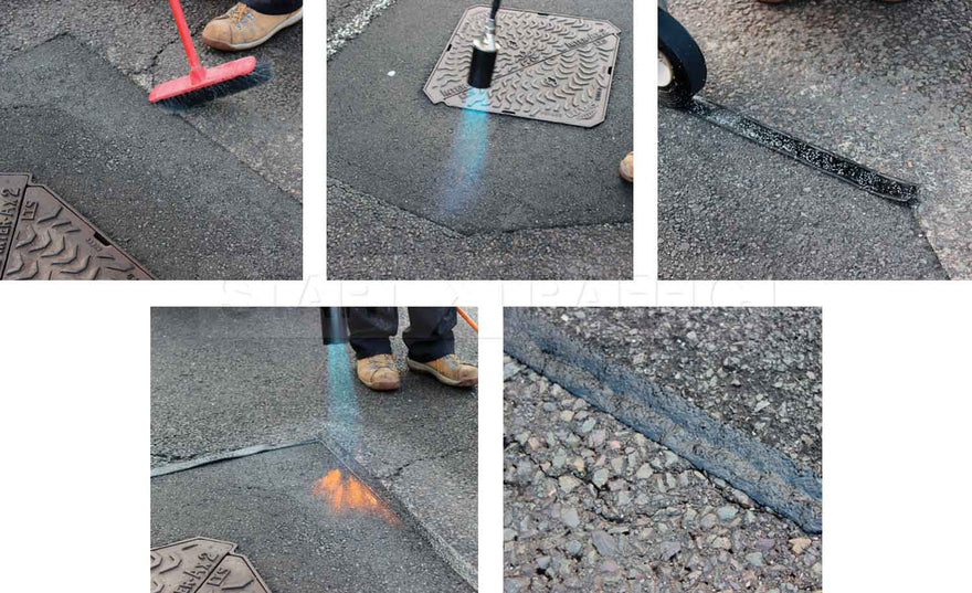 Skid Resistant Overbanding Application Montage