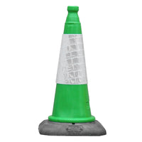 Green Traffic Cones 500mm, 750mm, 1000mm Road Cones JSP Dominator (500mm)