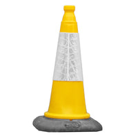 Yellow Traffic Cones 500mm, 750mm, 1000mm Road Cones JSP Dominator (500mm)