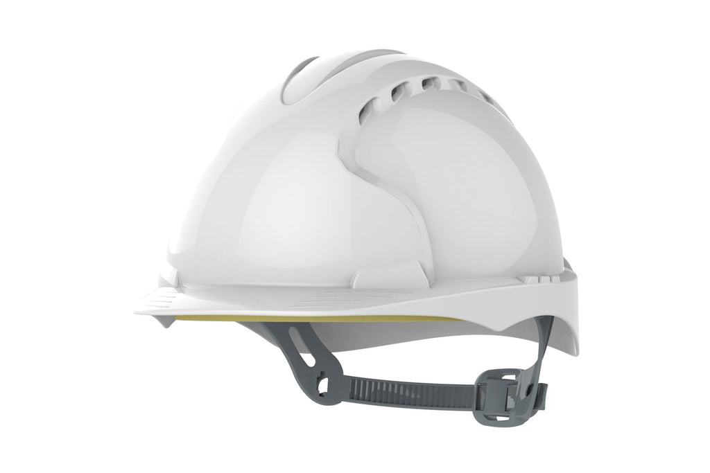 JSP EVO3 Safety Helmet Mid Peak Slip Ratchet Vented | Blue