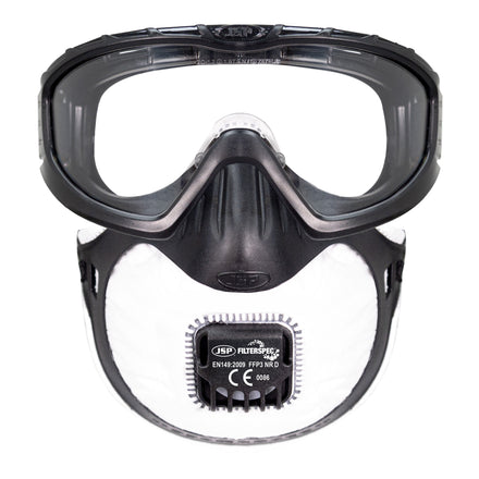 JSP Filterspec Pro Google & FFP3V Valved Mask (Inc 3 Filters) | AGE130-201-100
