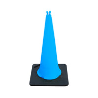 JSP Blue Quad Cone - Chain Holding Road Cone 950mm