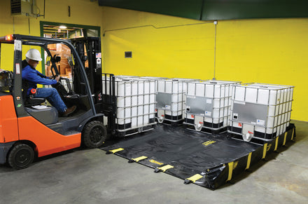 Justrite Rigid Lock QuickBerm 5,432 Litre Portable Spill Containment Berm (3700x4900x305mm)