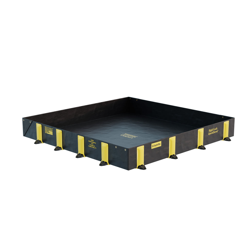 Justrite Rigid Lock QuickBerm Portable Spill Containment Berm