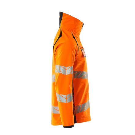 Mascot 19002 143 14010 Softshell Jacket Hi Vis Orange Dark Navy Right