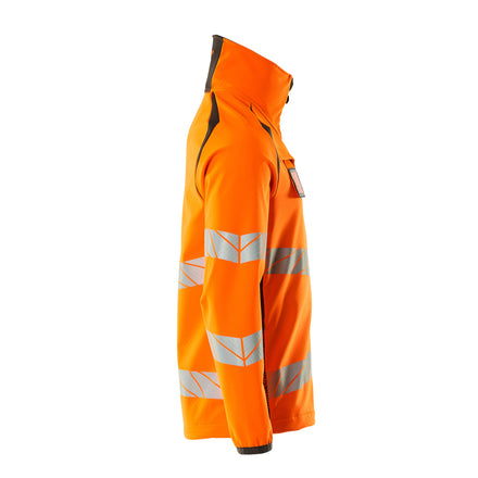 Mascot 19002 143 1418 Softshell Jacket Hi Vis Orange Dark Anthracite Right