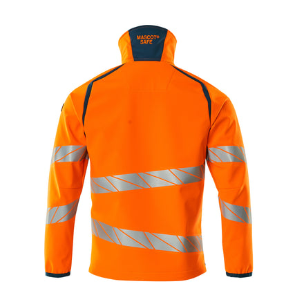 Mascot 19002 143 1444 Hi Vis Orange Dark Petroleum Back