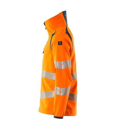 Mascot 19002 143 1444 Hi Vis Orange Dark Petroleum Left