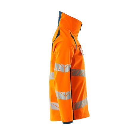 Mascot 19002 143 1444 Softshell Jacket Hi Vis Orange Dark Petroleum Right