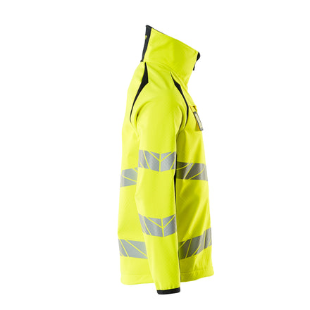 Mascot 19002 143 17010 Softshell Jacket Hi Vis Yellow Dark Navy Right