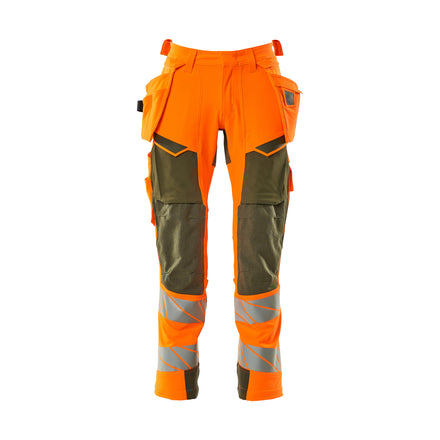 Mascot 19031 711 1433 Hi Vis Orange Moss Green Front