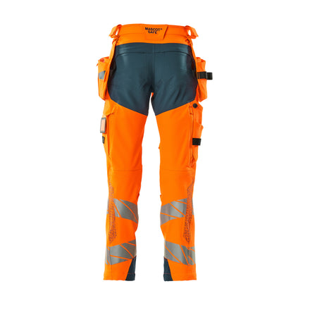 Mascot 19031 711 1444 Hi Vis Orange Dark Petroleum Back
