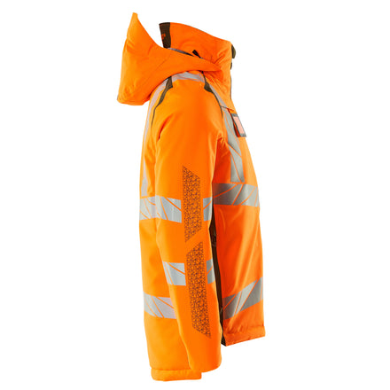 Mascot 19035 449 1433 Winter Jacket Hi Vis Orange Moss Green Right
