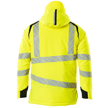 Mascot 19035 449 1709 Winter Jacket Hi Vis Yellow Black Back