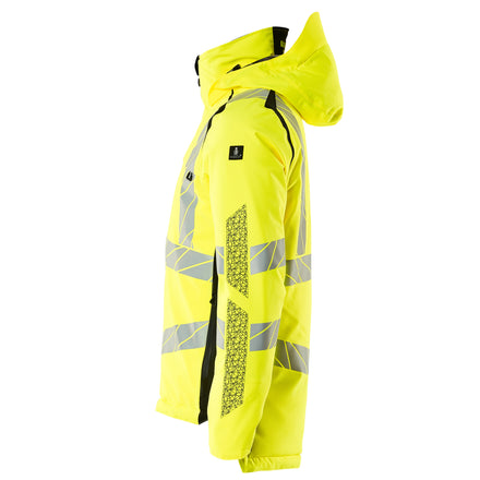 Mascot 19035 449 1709 Winter Jacket Hi Vis Yellow Black Left