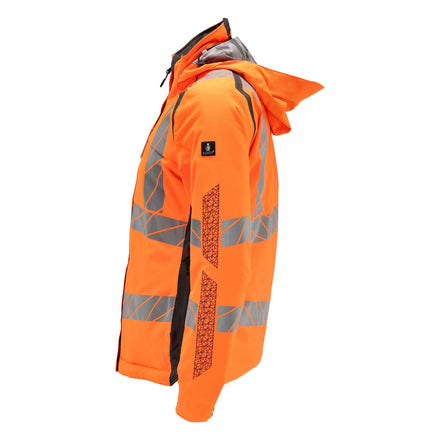 Mascot 19045 449 1418 Winter Jacket Hi Vis Orange Dark Anthracite Left