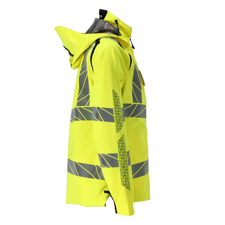 Mascot 19045 449 17010 Winter Jacket Hi Vis Yellow Dark Navy Right