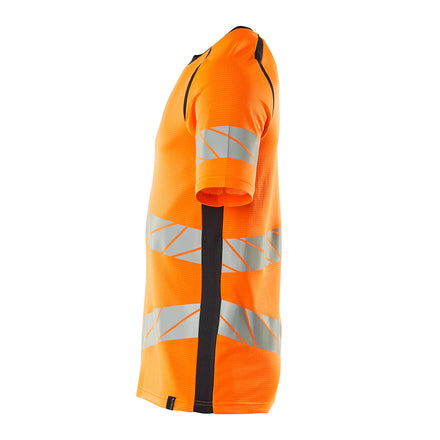 Mascot 19082 771 14010 T Shirt Hi Vis Orange Dark Navy Left