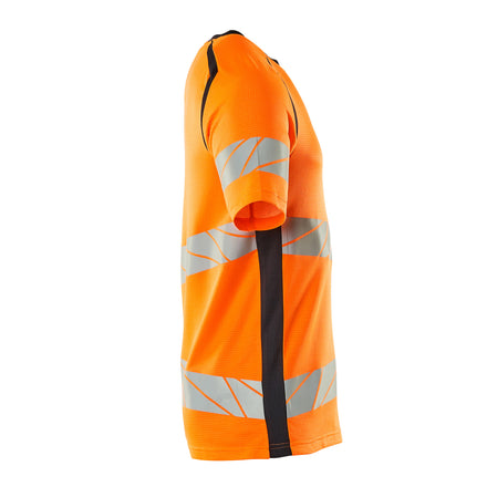 Mascot 19082 771 14010 T Shirt Hi Vis Orange Dark Navy Right
