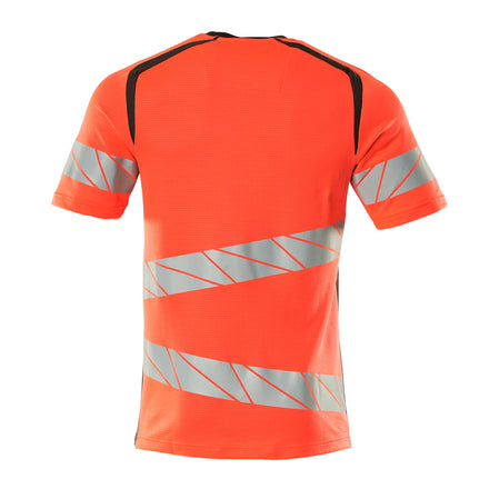 Mascot 19082 771 22218 T Shirt Hi Vis Red Dark Anthracite Back