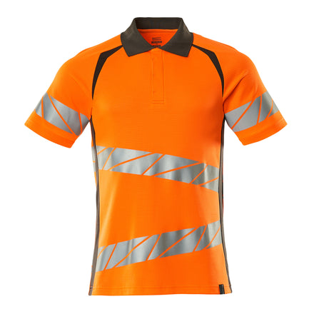 Mascot 19083 771 1418 Polo Shirt Hi Vis Orange Dark Anthracite Front