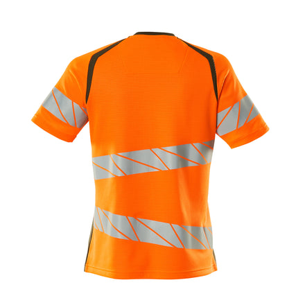 Mascot 19092 771 1433 T Shirt Hi Vis Orange Moss Green Back