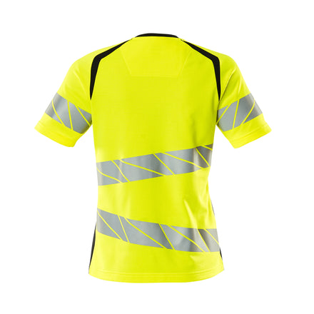 Mascot 19092 771 17010 T Shirt Hi Vis Yellow Dark Navy Back