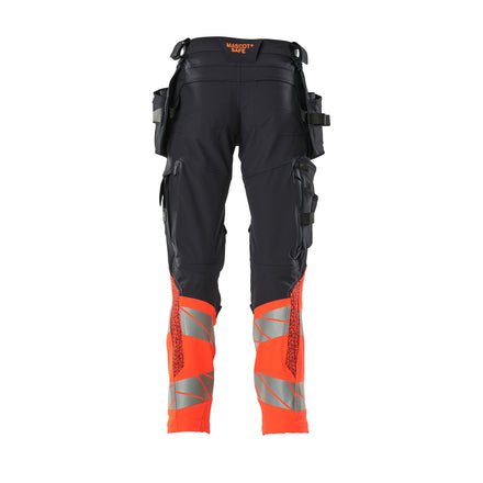 Mascot 19131 711 10222 Dark Navy Hi Vis Red Back