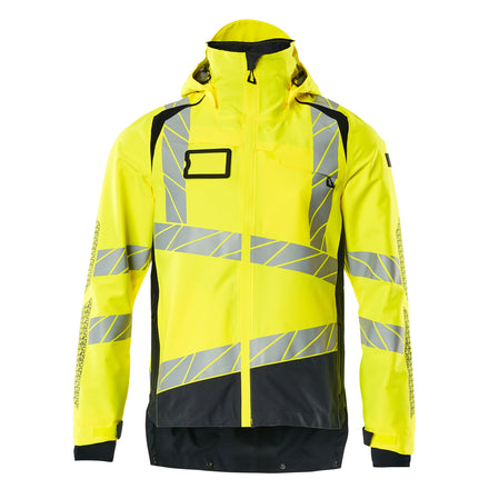 Mascot 19301 231 17010 Outer Shell Jacket Hi Vis Yellow Dark Navy Front