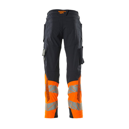 Mascot 19379 510 01014 Dark Navy Hi Vis Orange Back