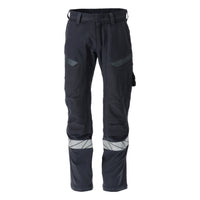 MASCOT ACCELERATE MULTISAFE 21279-284-01017 ARC Flash & Fire Retardant Trousers With Kneepad Pockets - Dark Navy/Hi-Vis Yellow