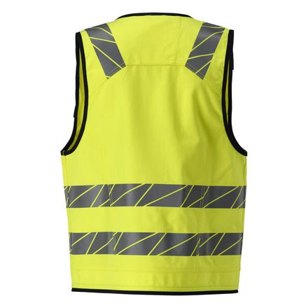 Mascot Accelerate Multisafe 21389-281-17010 ARC Flash & Fire Retardant Tool Vest - Hi-Vis Yellow/Dark Navy