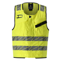 Mascot Accelerate Multisafe 21389-281-17010 ARC Flash & Fire Retardant Tool Vest - Hi-Vis Yellow/Dark Navy